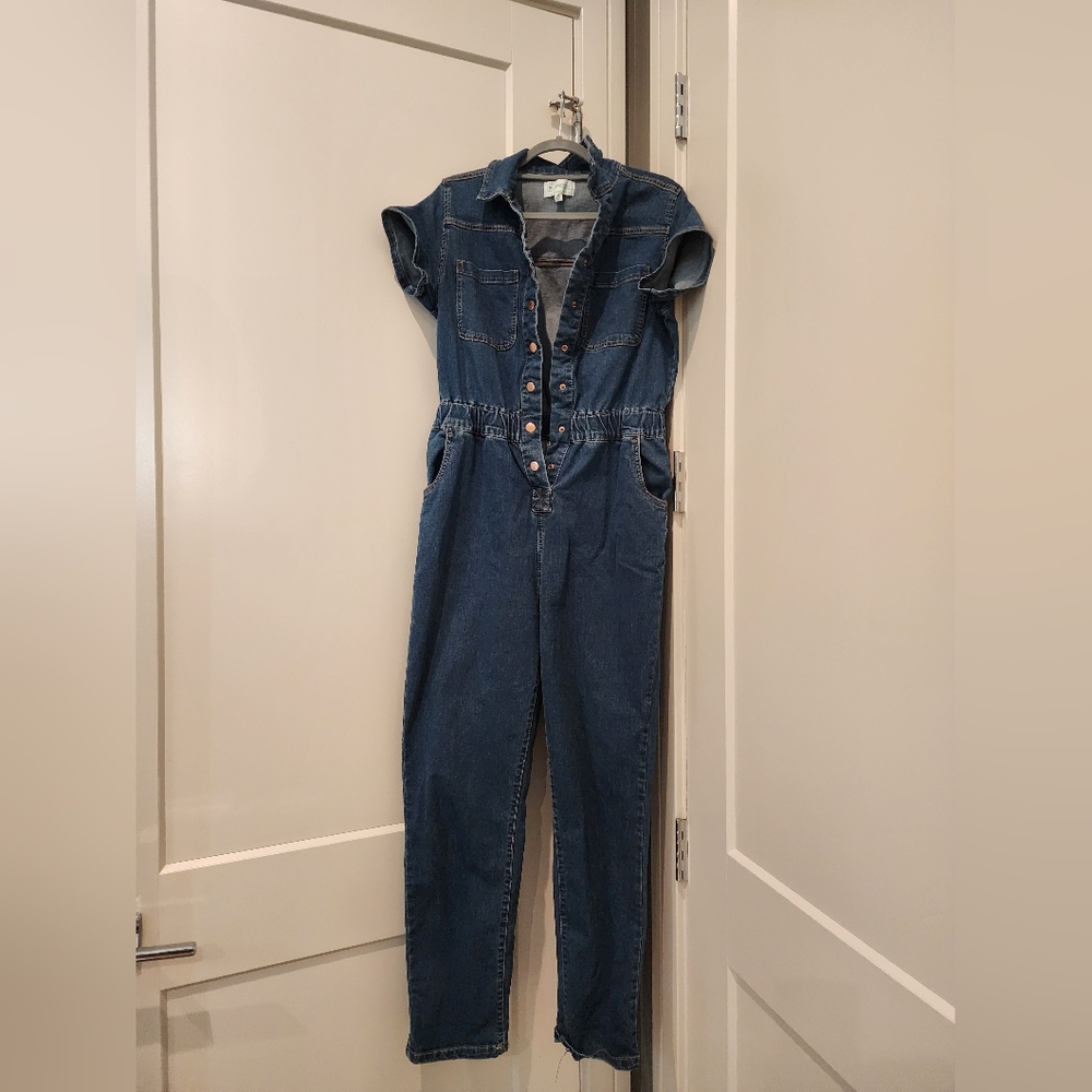Women's Blue Denim Jumpsuit